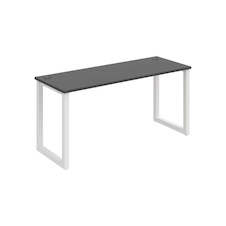 HOBIS kancelársky stôl rovný - UE O 1600, hĺbka 60 cm, antracit - 2