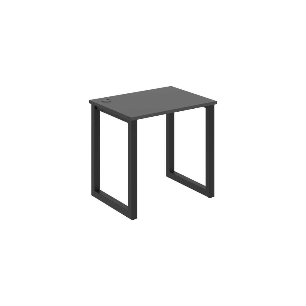 HOBIS kancelársky stôl rovný - UE O 800, hĺbka 60 cm, antracit