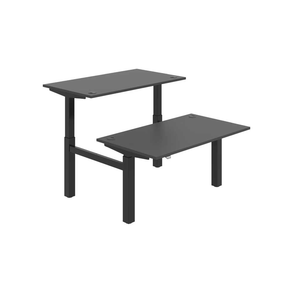 HOBIS párový výškovo nastaviteľný stôl MOTION DUAL MSD 2 1400, stand.ovládanie, antracit