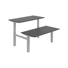 HOBIS párový výškovo nastaviteľný stôl MOTION DUAL MSD 2 1600, stand.ovládanie, antracit - 1