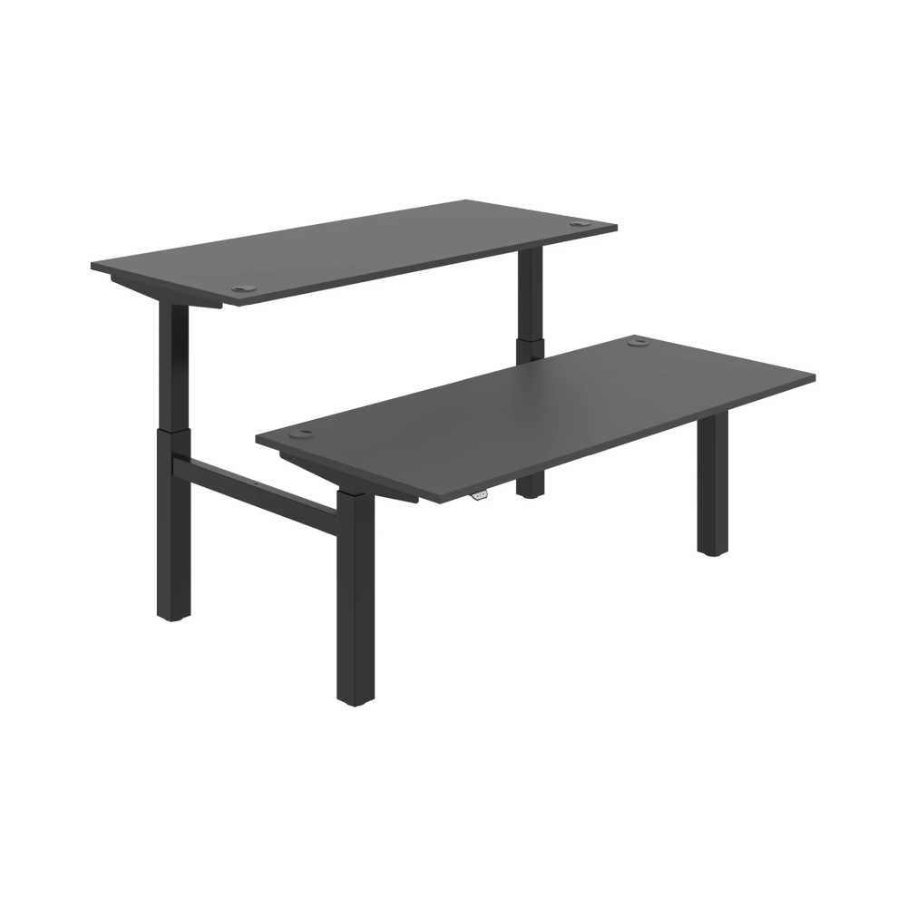 HOBIS párový výškovo nastaviteľný stôl MOTION DUAL MSD 2 1800, stand.ovládanie, antracit