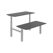 HOBIS párový výškovo nastaviteľný stôl MOTION DUAL MSD 3 1600, stand.ovládanie, antracit - 1