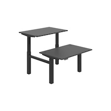 HOBIS párový výškovo nastaviteľný stôl 120 cm, pamäť.ovlad. - MOTION DUAL MSD 2M 1200, antracit