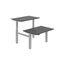 HOBIS párový výškovo nastaviteľný stôl 120 cm, pamäť.ovlad. - MOTION DUAL MSD 2M 1200, antracit - 1