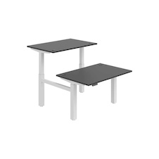 HOBIS párový výškovo nastaviteľný stôl 120 cm, pamäť.ovlad. - MOTION DUAL MSD 2M 1200, antracit - 2
