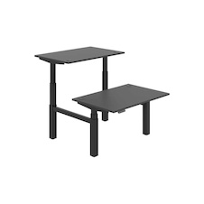 HOBIS párový výškovo nastaviteľný stôl 120 cm, pamäť.ovlad. - MOTION DUAL MSD 3M 1200, antracit