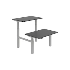 HOBIS párový výškovo nastaviteľný stôl 120 cm, pamäť.ovlad. - MOTION DUAL MSD 3M 1200, antracit - 1