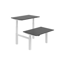 HOBIS párový výškovo nastaviteľný stôl 120 cm, pamäť.ovlad. - MOTION DUAL MSD 3M 1200, antracit - 2
