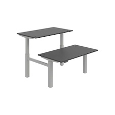 HOBIS párový výškovo nastaviteľný stôl 140 cm, pamäť.ovlad. - MOTION DUAL MSD 2M 1400, antracit - 1