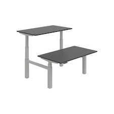 HOBIS párový výškovo nastaviteľný stôl 140 cm, pamäť.ovlad. - MOTION DUAL MSD 3M 1400, antracit - 1