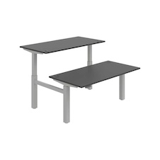 HOBIS párový výškovo nastaviteľný stôl 160 cm, pamäť.ovlad. - MOTION DUAL MSD 2M 1600, antracit - 1