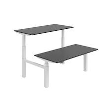 HOBIS párový výškovo nastaviteľný stôl 160 cm, pamäť.ovlad. - MOTION DUAL MSD 3M 1600, antracit - 2