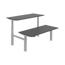 HOBIS párový výškovo nastaviteľný stôl 180 cm, pamäť.ovlad. - MOTION DUAL MSD 3M 1800, antracit - 1