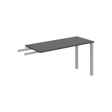 HOBIS prídavný stôl do uhla - UE 1400 RU, hĺbka 60 cm, antracit - 1