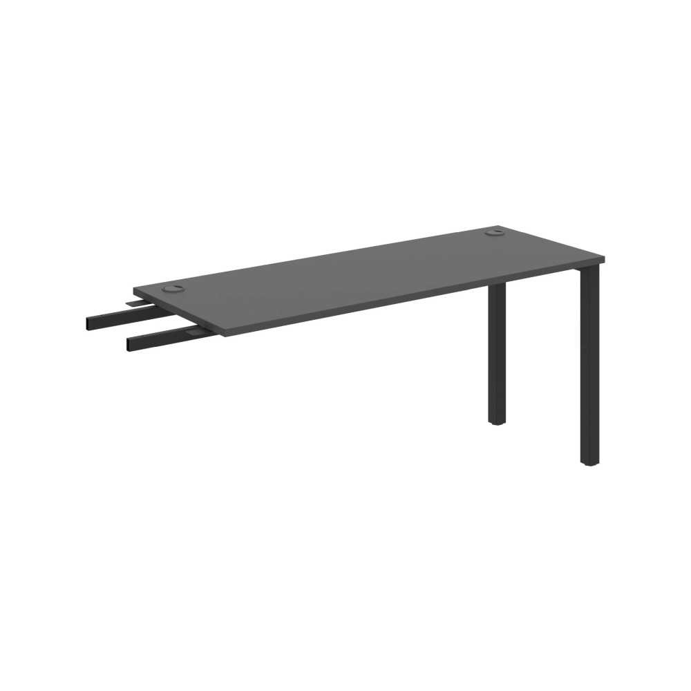 HOBIS prídavný stôl do uhla - UE 1600 RU, hĺbka 60 cm, antracit