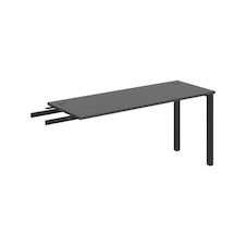 HOBIS prídavný stôl do uhla - UE 1600 RU, hĺbka 60 cm, antracit