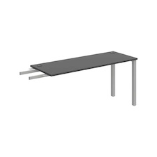 HOBIS prídavný stôl do uhla - UE 1600 RU, hĺbka 60 cm, antracit - 1
