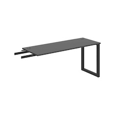 HOBIS prídavný stôl do uhla - UE O 1600 RU, hĺbka 60 cm, antracit