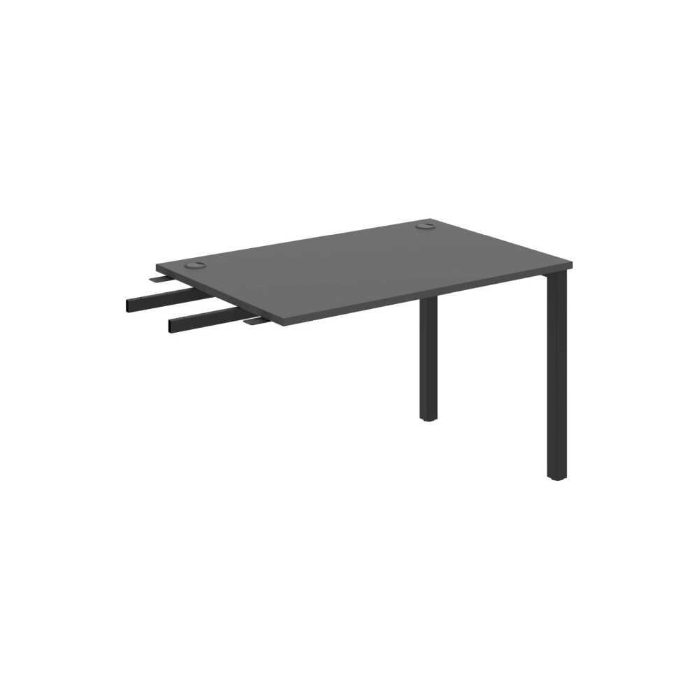 HOBIS prídavný stôl do uhla - US 1200 RU, hĺbka 80 cm, antracit