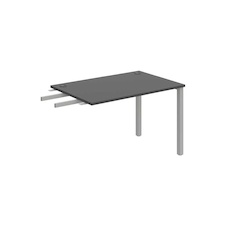 HOBIS prídavný stôl do uhla - US 1200 RU, hĺbka 80 cm, antracit - 1