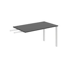 HOBIS prídavný stôl do uhla - US 1400 RU, hĺbka 80 cm, antracit - 2