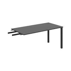 HOBIS prídavný stôl do uhla - US 1600 RU, hĺbka 80 cm, antracit