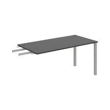 HOBIS prídavný stôl do uhla - US 1600 RU, hĺbka 80 cm, antracit - 1