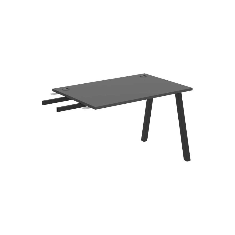 HOBIS prídavný stôl do uhla - US A 1200 RU, hĺbka 80 cm, antracit