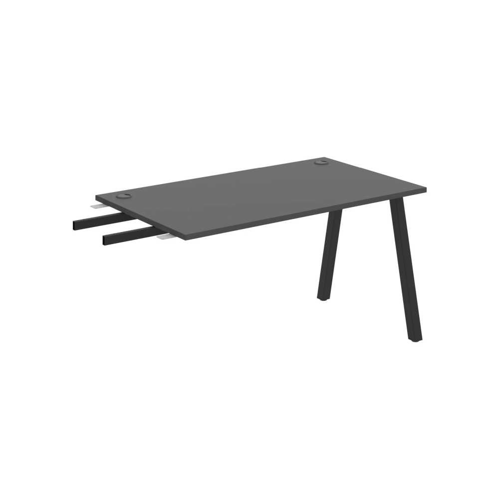 HOBIS prídavný stôl do uhla - US A 1400 RU, hĺbka 80 cm, antracit