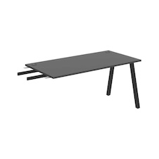 HOBIS prídavný stôl do uhla - US A 1600 RU, hĺbka 80 cm, antracit