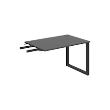 HOBIS prídavný stôl do uhla - US O 1200 RU, hĺbka 80 cm, antracit
