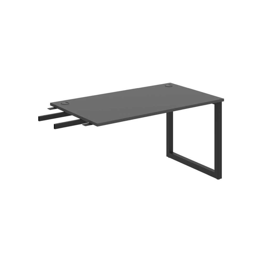 HOBIS prídavný stôl do uhla - US O 1400 RU, hĺbka 80 cm, antracit