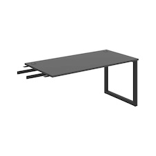 HOBIS prídavný stôl do uhla - US O 1600 RU, hĺbka 80 cm, antracit