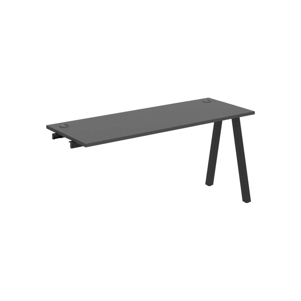 HOBIS prídavný stôl rovný - UE A 1600 R, hĺbka 60 cm, antracit