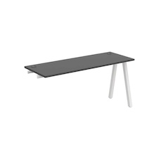HOBIS prídavný stôl rovný - UE A 1600 R, hĺbka 60 cm, antracit - 2