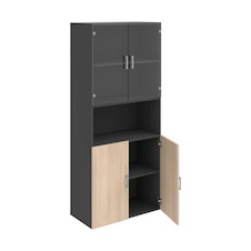 HOBIS skriňa policová dverová - D 5 80 07, antracit-agát