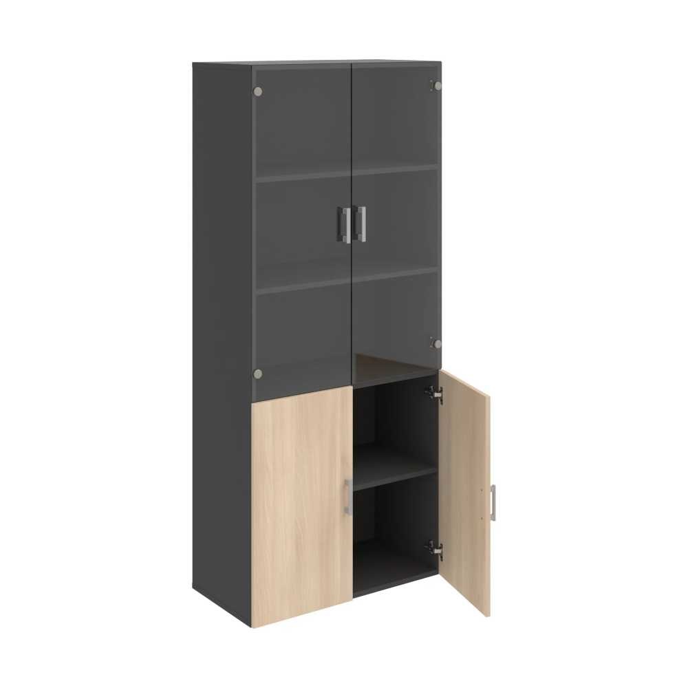 HOBIS skriňa policová dverová - D 5 80 09, antracit-agát