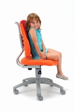 Detská rastúca školská stolička - oranžová