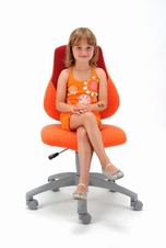 Detská rastúca školská stolička - oranžová