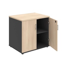 HOBIS skriňa stolová uzatvárateľná so zámkom - SPZ 80 60 N, roky naprieč, antracit-agát
