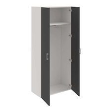 HOBIS skriňa šatníková dverová - D 5 80 01, biela-antracit