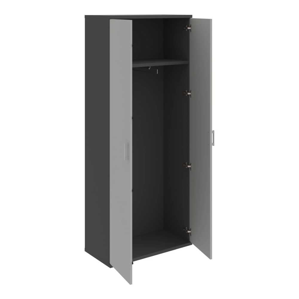 HOBIS skriňa šatníková dverová - S 5 80 01, antracit-šedá