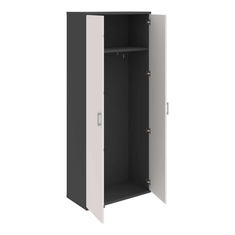 HOBIS skriňa šatníková dverová - S 5 80 01, antracit-biela