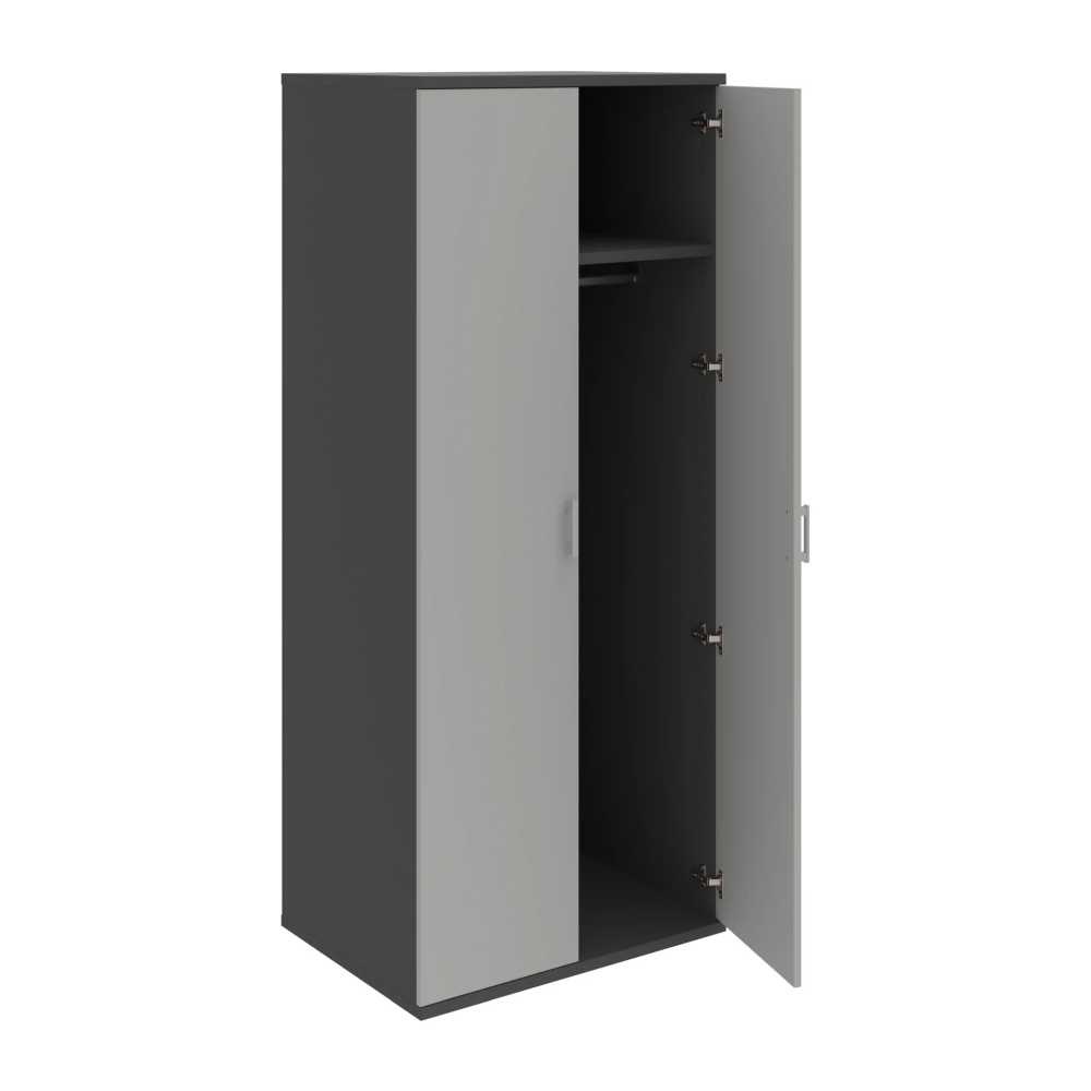HOBIS skriňa šatníková dverová - S 5 80 61, antracit-šedá