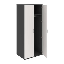 HOBIS skriňa šatníková dverová - S 5 80 61, antracit-biela