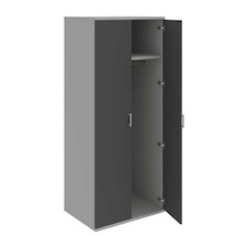 HOBIS skriňa šatníková dverová - S 5 80 61, šedá-antracit