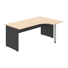 HOBIS stôl pracovný, zostava ľavá - GE 1800 60 L, antracit-agát - 1