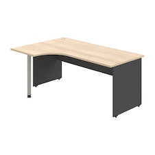 HOBIS stôl pracovný, zostava pravá - GE 1800 60 P, antracit-agát - 1