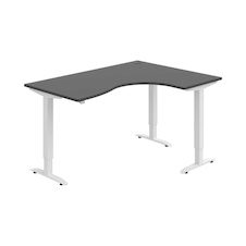 HOBIS trigon elektr.staviteľný stôl pamäť.ovlád. - MST 2M 2005 L, antracit - 2
