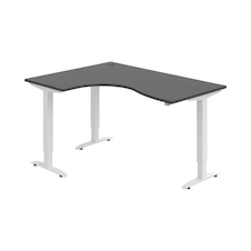 HOBIS trigon elektr.staviteľný stôl pamäť.ovlád. - MST 2M 2005 P, antracit - 2